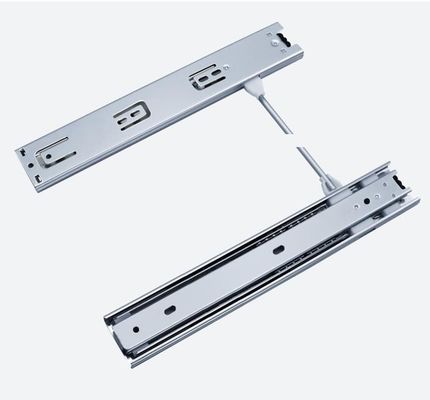 Corrediça de gaveta de rolamento de esferas de travamento anti-inclinação de extensão total de 46 mm